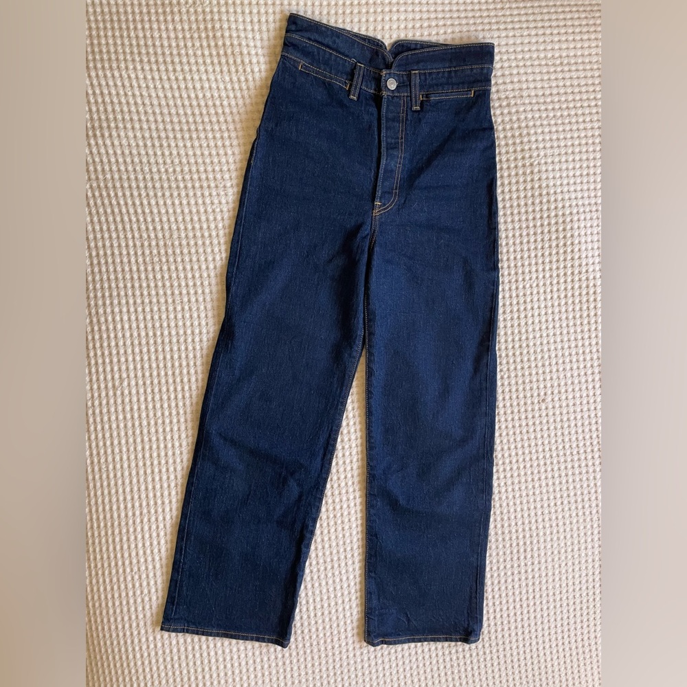 Levi’s Ribcage Straight ultra hi rise wide leg jean, sz 27